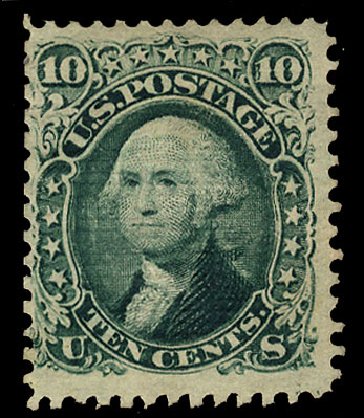Cost of US Stamps Scott Cat. 89: 1868 10c Washington Grill. Cherrystone Auctions, Jun 2009, Sale 200906, Lot 45