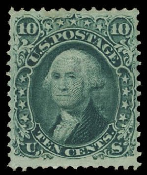 Cost of US Stamps Scott Cat. # 89: 1868 10c Washington Grill. Daniel Kelleher Auctions, Aug 2012, Sale 631, Lot 792