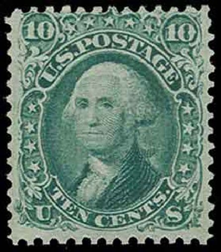 Costs of US Stamps Scott Catalogue 89: 10c 1868 Washington Grill. H.R. Harmer, Nov 2013, Sale 3004, Lot 1083