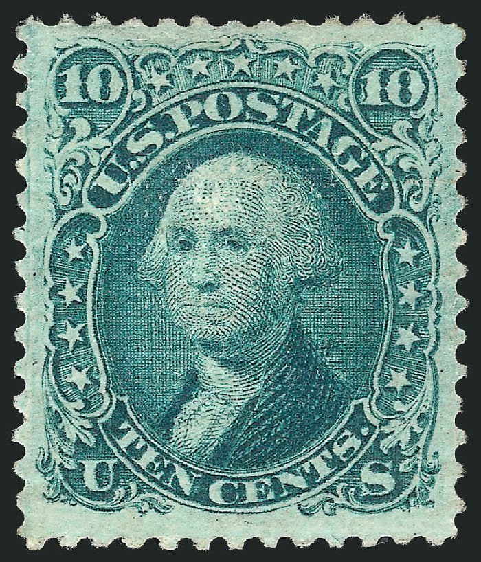 Costs of US Stamps Scott Catalog 89 - 1868 10c Washington Grill. Robert Siegel Auction Galleries, Apr 2015, Sale 1096, Lot 173