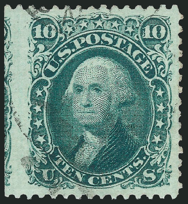 US Stamps Price Scott Cat. 89 - 10c 1868 Washington Grill. Robert Siegel Auction Galleries, Dec 2011, Sale 1017, Lot 536
