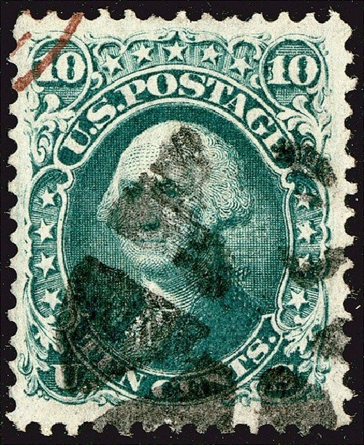 Price of US Stamp Scott Catalogue # 89 - 10c 1868 Washington Grill. Spink Shreves Galleries, Jan 2014, Sale 146, Lot 226