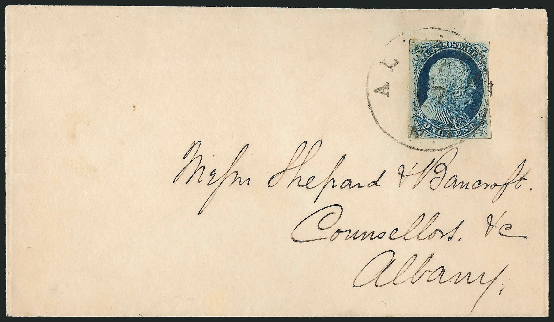 Costs of US Stamps Scott Catalog # 8A - 1c 1851 Franklin. Robert Siegel Auction Galleries, Sep 2010, Sale 994, Lot 727