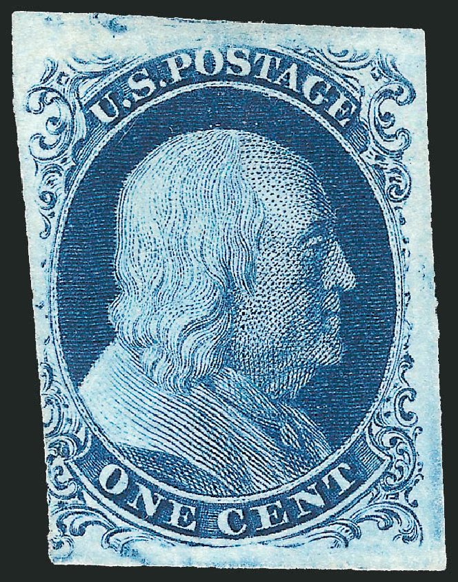 Price of US Stamp Scott Catalogue #8A: 1851 1c Franklin. Robert Siegel Auction Galleries, Sep 2010, Sale 994, Lot 1118