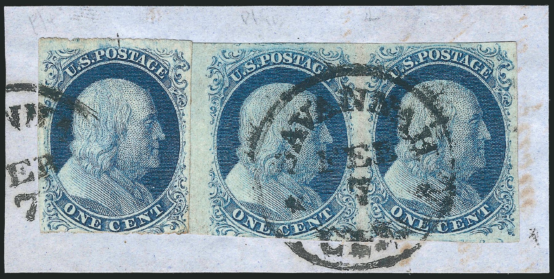 Costs of US Stamp Scott Catalog #8A: 1c 1851 Franklin. Robert Siegel Auction Galleries, Sep 2010, Sale 994, Lot 1128