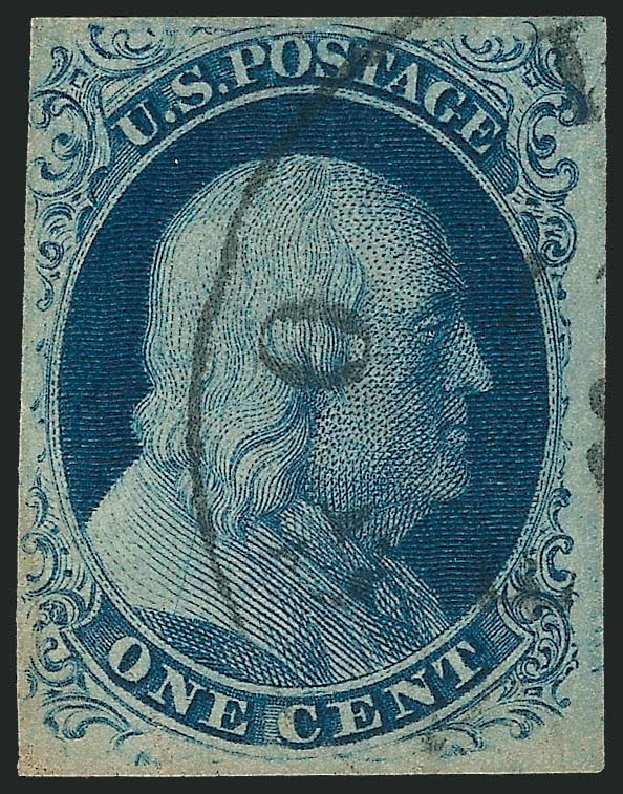 Prices of US Stamps Scott # 8A: 1c 1851 Franklin. Robert Siegel Auction Galleries, Oct 2010, Sale 997, Lot 5138