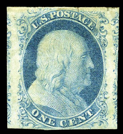 US Stamp Value Scott #8A: 1851 1c Franklin. Matthew Bennett International, Mar 2012, Sale 344, Lot 4199