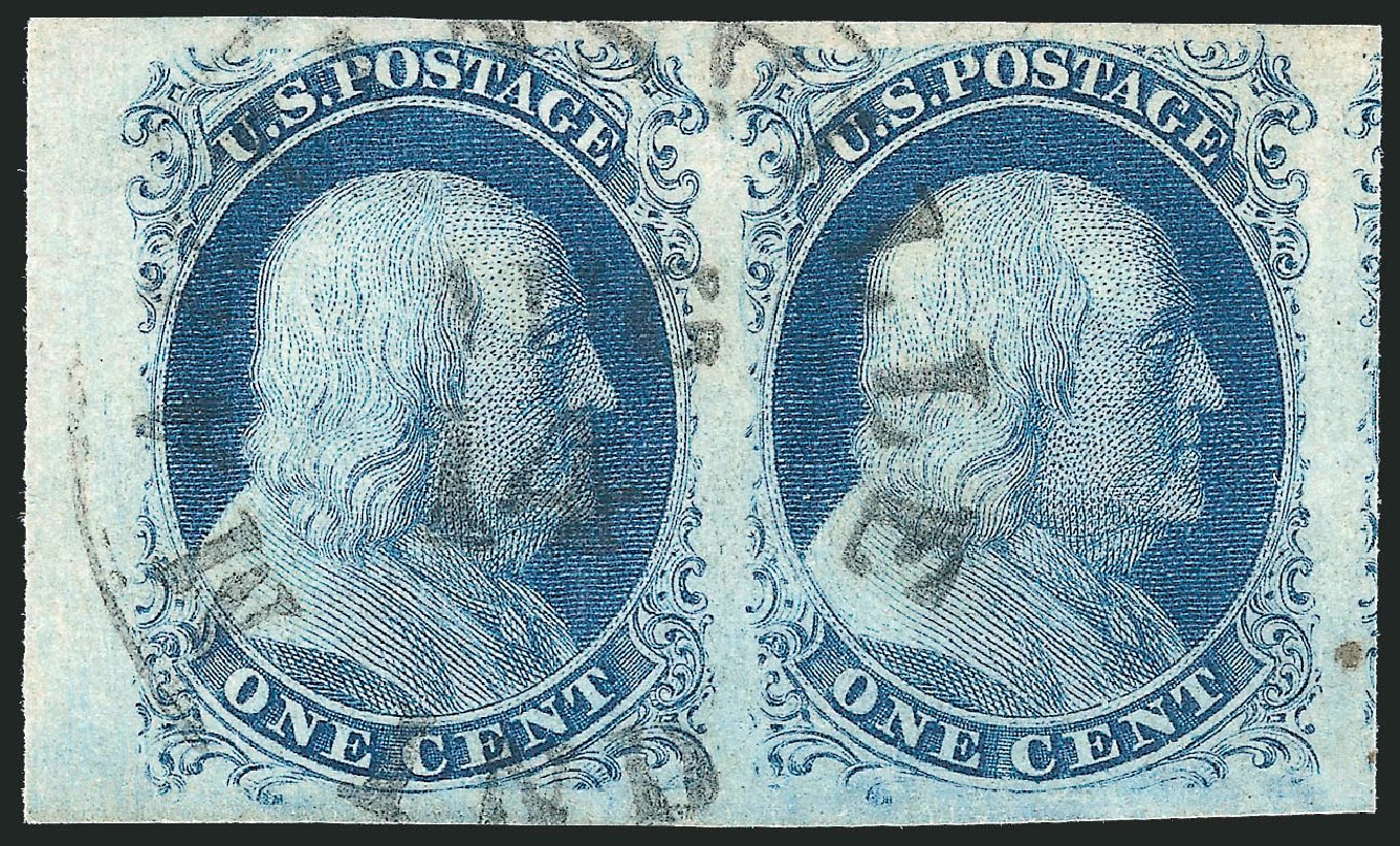 Values of US Stamp Scott Cat. #8A - 1851 1c Franklin. Robert Siegel Auction Galleries, Sep 2010, Sale 994, Lot 1129