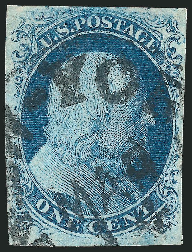 US Stamps Value Scott Cat. # 8A: 1851 1c Franklin. Robert Siegel Auction Galleries, Sep 2010, Sale 994, Lot 940
