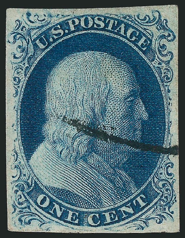 Costs of US Stamps Scott # 8A - 1c 1851 Franklin. Robert Siegel Auction Galleries, Mar 2014, Sale 1067, Lot 884