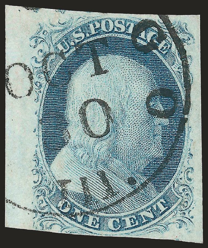 Prices of US Stamps Scott Catalog 8A - 1c 1851 Franklin. Robert Siegel Auction Galleries, Jun 2009, Sale 975, Lot 1114