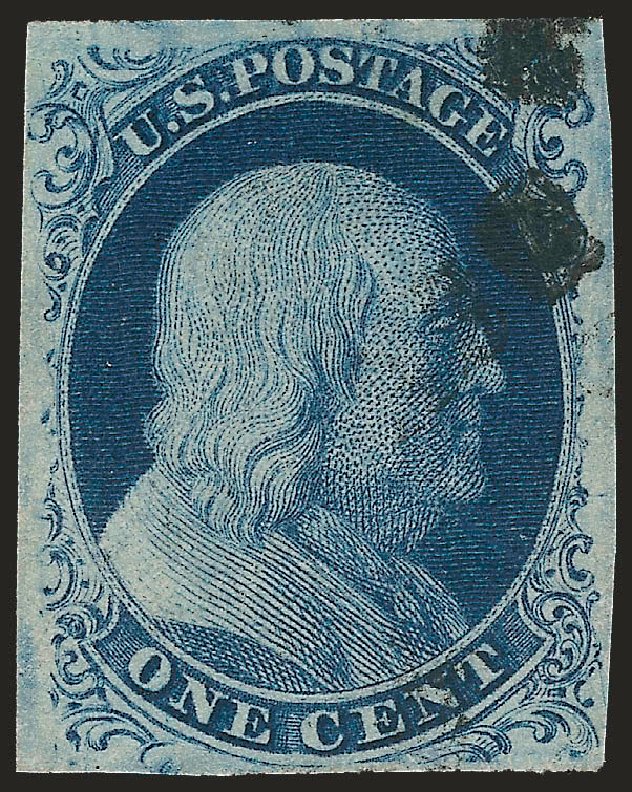 Values of US Stamps Scott # 8A: 1c 1851 Franklin. Robert Siegel Auction Galleries, Jun 2010, Sale 992, Lot 2034