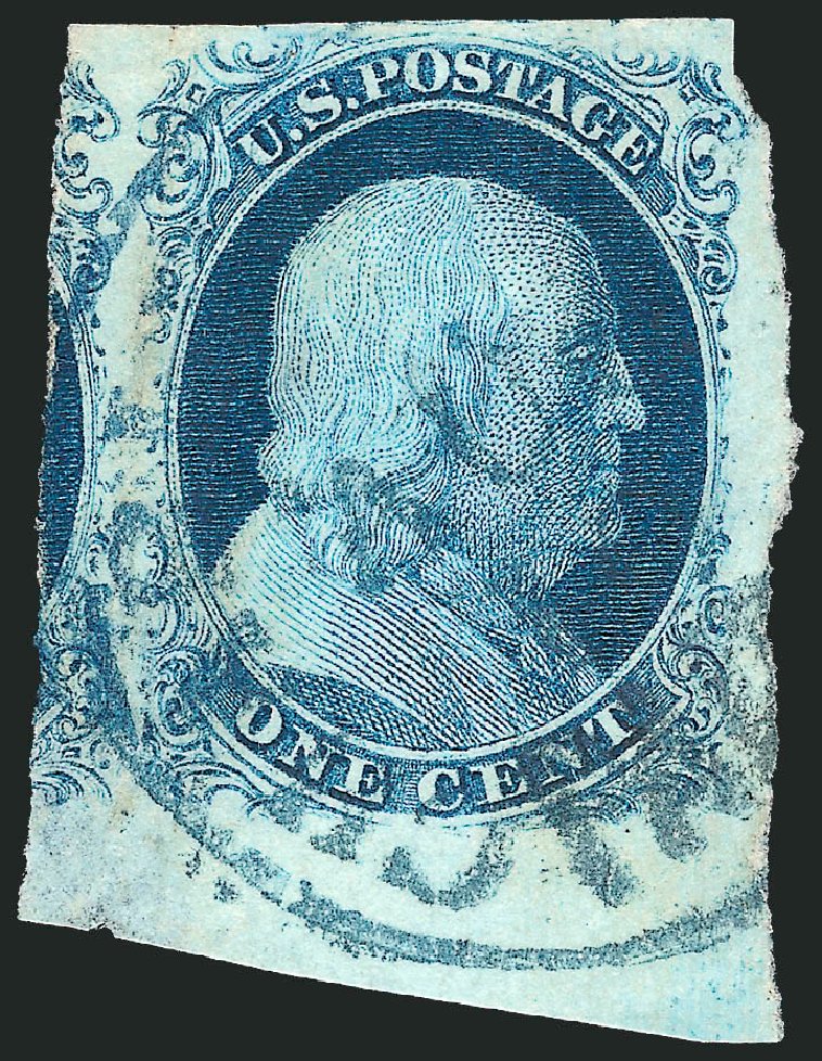 Prices of US Stamps Scott Catalog 8A - 1c 1851 Franklin. Robert Siegel Auction Galleries, Sep 2010, Sale 994, Lot 734