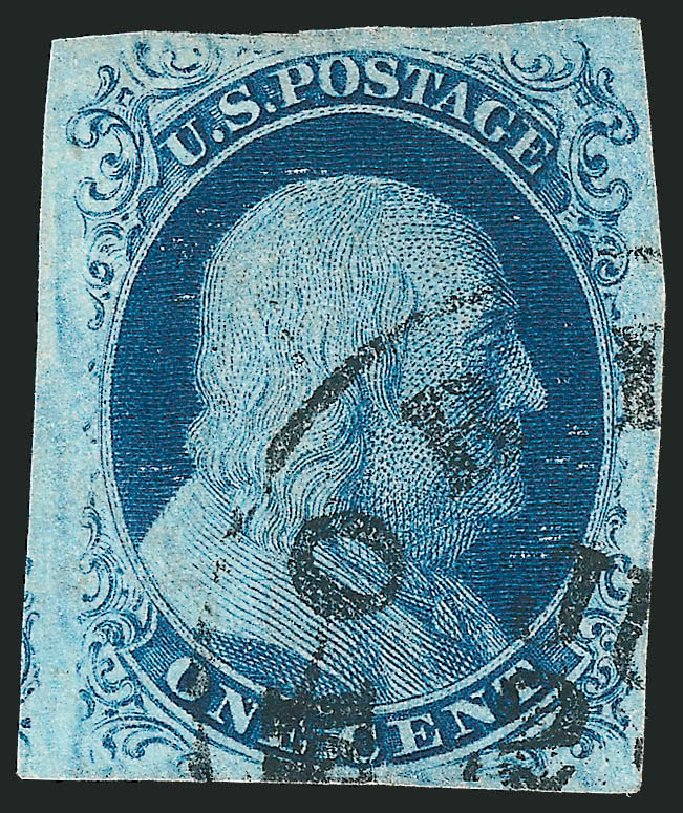 Costs of US Stamps Scott 8A - 1851 1c Franklin. Robert Siegel Auction Galleries, Oct 2010, Sale 997, Lot 5134