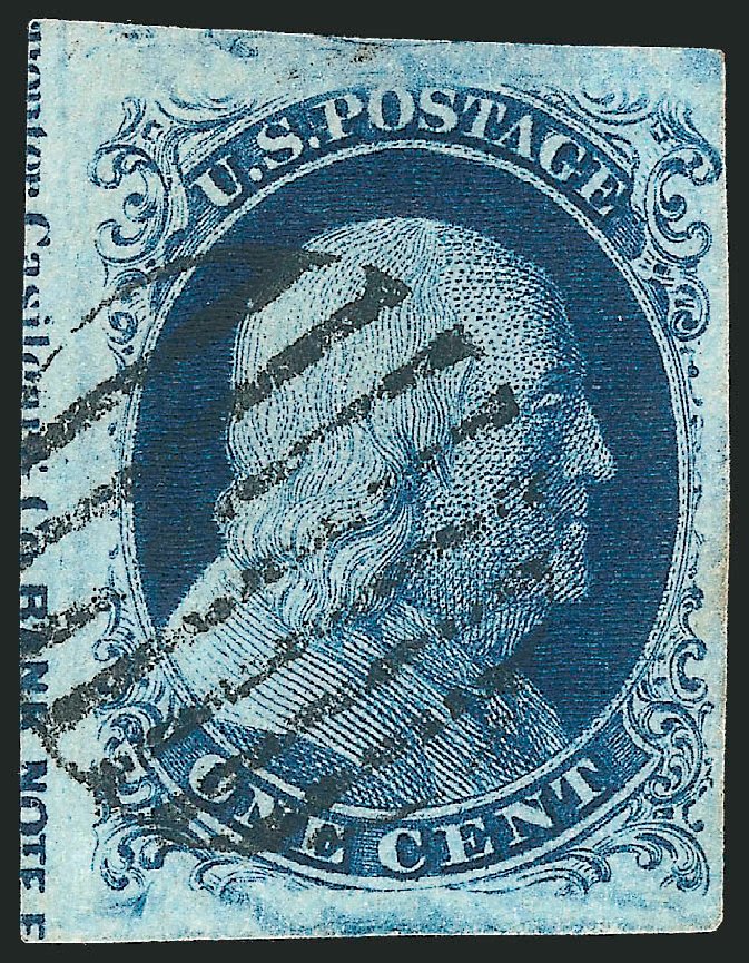 US Stamp Price Scott 8A: 1851 1c Franklin. Robert Siegel Auction Galleries, Dec 2010, Sale 998, Lot 424