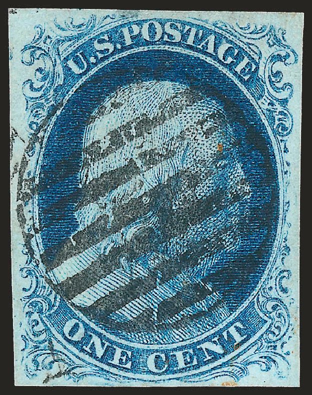 Price of US Stamp Scott Catalogue #8A: 1851 1c Franklin. Robert Siegel Auction Galleries, Apr 2010, Sale 984, Lot 75
