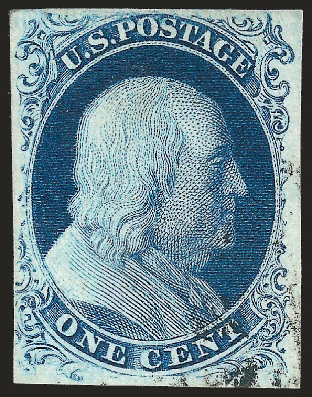 US Stamps Prices Scott # 8A - 1851 1c Franklin. Robert Siegel Auction Galleries, Jun 2010, Sale 992, Lot 2035
