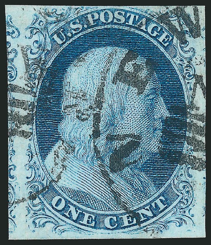 Prices of US Stamps Scott Catalogue #8A - 1851 1c Franklin. Robert Siegel Auction Galleries, Oct 2010, Sale 997, Lot 5135