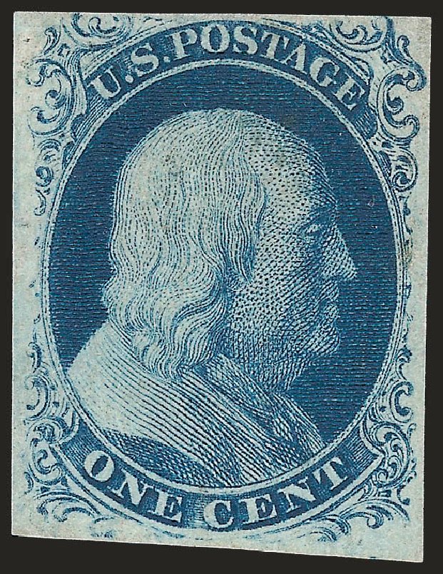 Prices of US Stamp Scott Catalogue #8A: 1c 1851 Franklin. Robert Siegel Auction Galleries, Jun 2009, Sale 975, Lot 1112