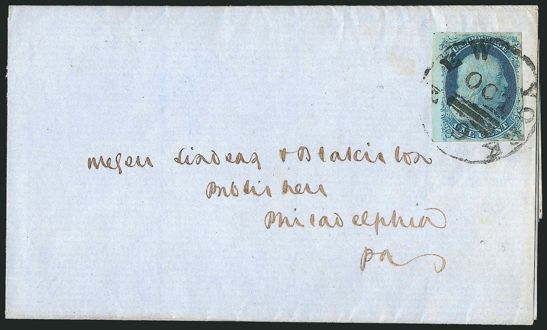 Value of US Stamps Scott Catalog 8A - 1c 1851 Franklin. Robert Siegel Auction Galleries, Sep 2010, Sale 994, Lot 662