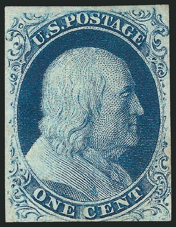 Prices of US Stamp Scott #8A - 1851 1c Franklin. Robert Siegel Auction Galleries, Jul 2013, Sale 1050, Lot 83