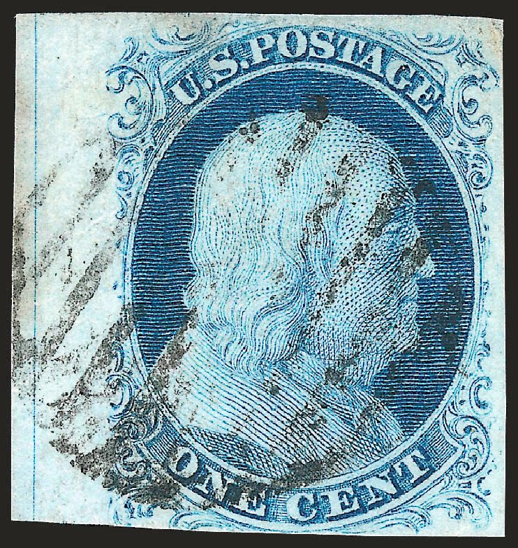 Values of US Stamp Scott Catalogue 8A: 1c 1851 Franklin. Robert Siegel Auction Galleries, Dec 2009, Sale 982, Lot 5043