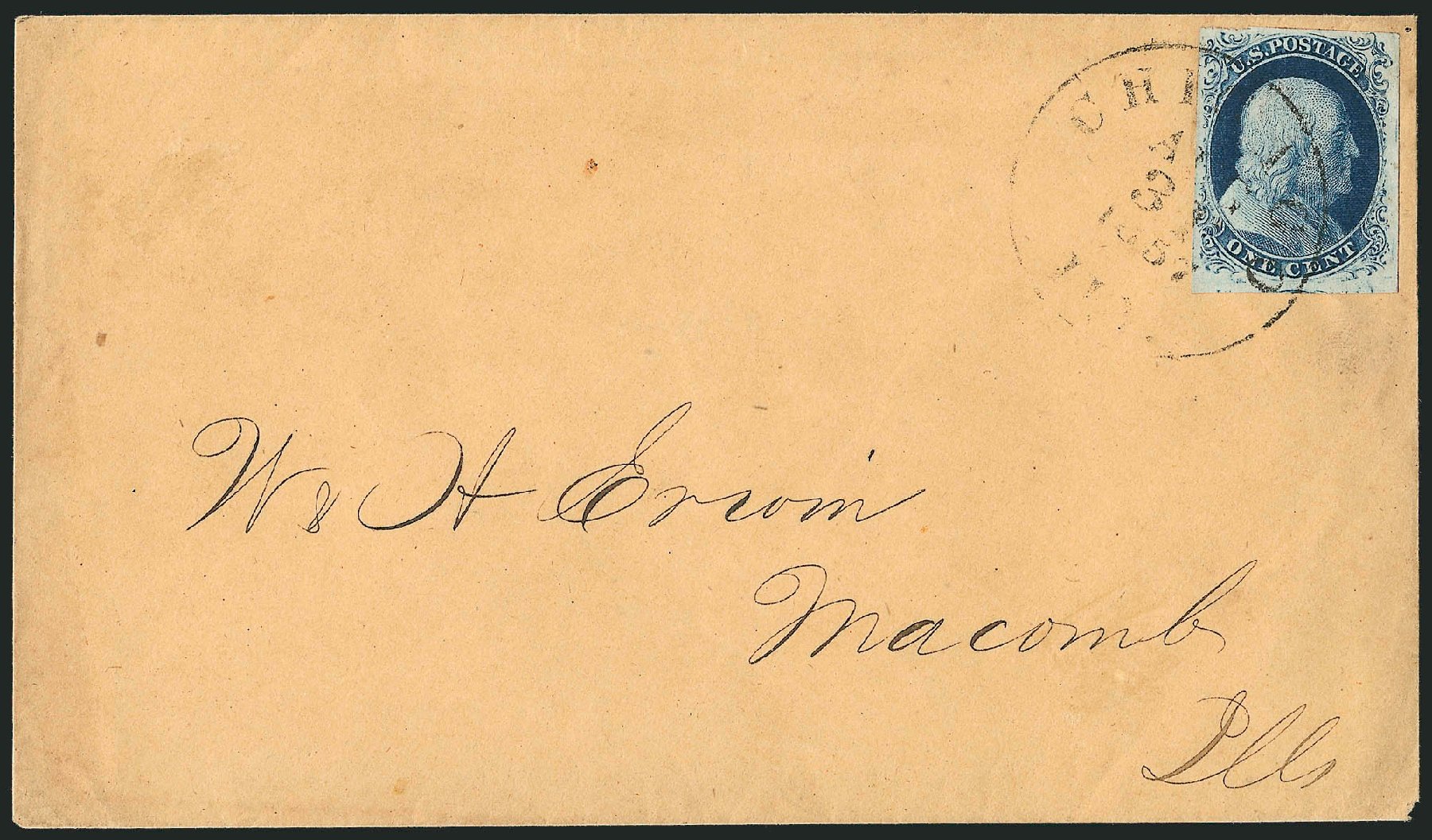 Costs of US Stamps Scott #8A - 1851 1c Franklin. Robert Siegel Auction Galleries, Sep 2010, Sale 994, Lot 1133