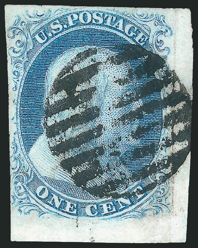 US Stamp Price Scott Cat. #8A: 1851 1c Franklin. Robert Siegel Auction Galleries, Sep 2010, Sale 994, Lot 733