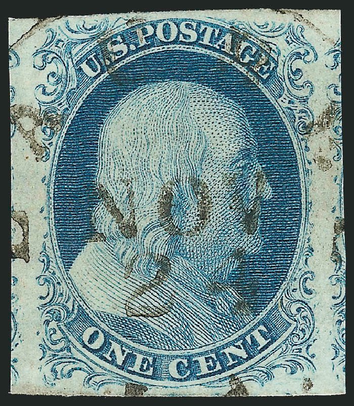 Price of US Stamp Scott #8A: 1c 1851 Franklin. Robert Siegel Auction Galleries, Jun 2012, Sale 1024, Lot 26