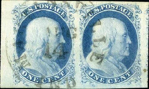 US Stamps Values Scott #8A - 1851 1c Franklin. Spink Shreves Galleries, Jan 2015, Sale 150, Lot 26