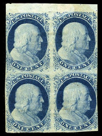 Cost of US Stamp Scott Catalogue # 9: 1c 1852 Franklin. Matthew Bennett International, Feb 2012, Sale 340, Lot 67