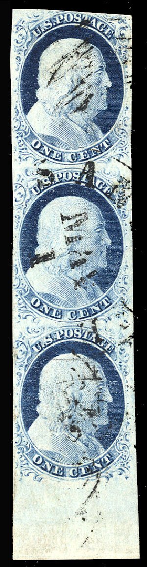 Price of US Stamps Scott Catalogue #9: 1852 1c Franklin. Cherrystone Auctions, Apr 2012, Sale 201204, Lot 17