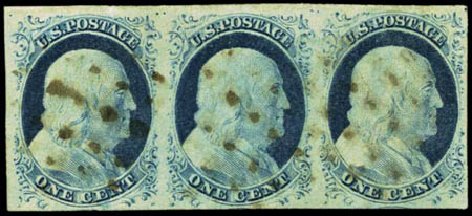 Prices of US Stamps Scott Cat. #9: 1c 1852 Franklin. Harmer-Schau Auction Galleries, Feb 2012, Sale 92, Lot 787