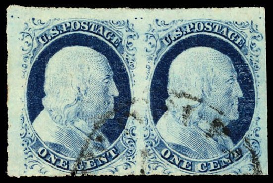 Costs of US Stamp Scott Catalogue #9 - 1852 1c Franklin. Daniel Kelleher Auctions, Dec 2012, Sale 633, Lot 357