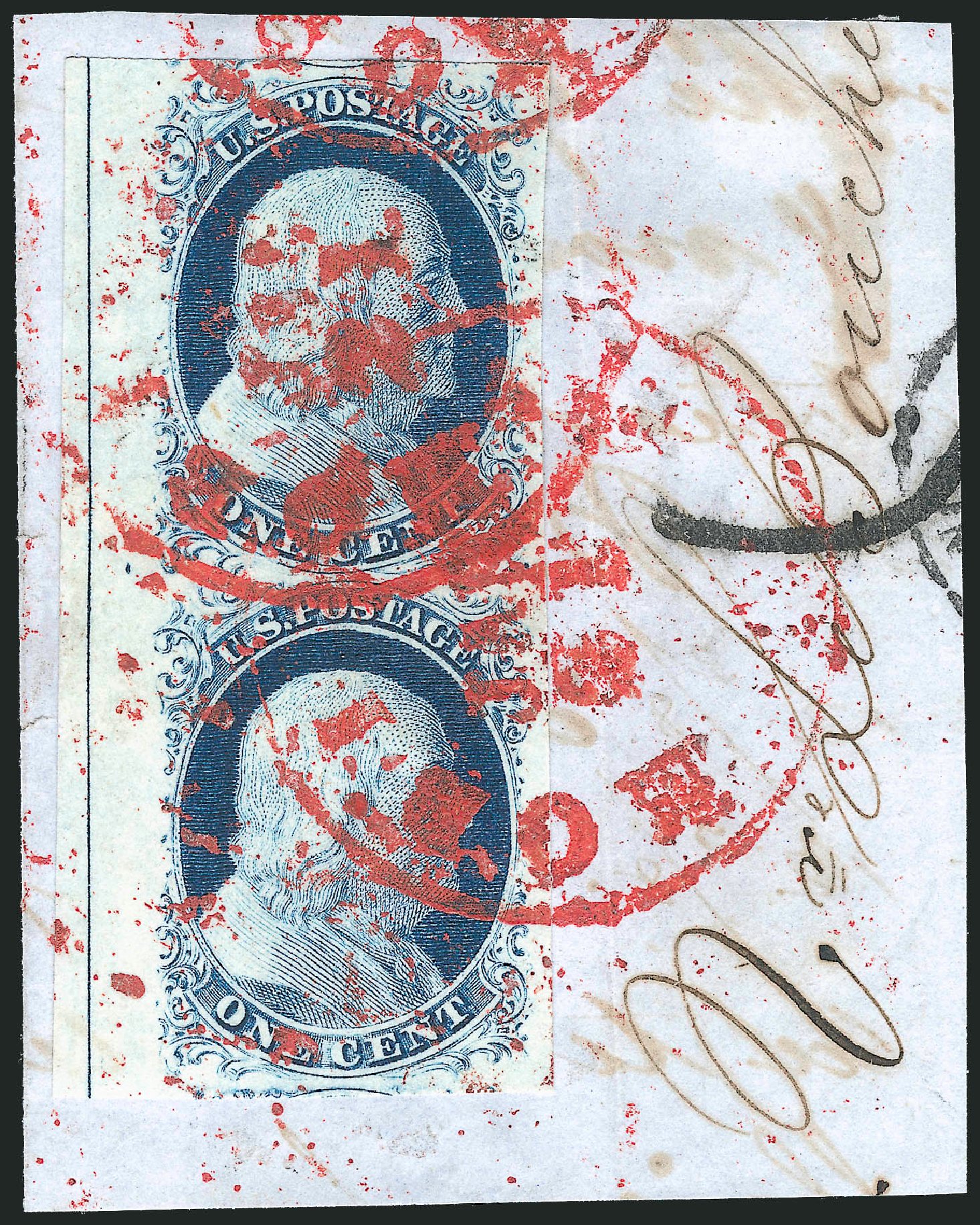 Costs of US Stamps Scott Catalogue # 9 - 1c 1852 Franklin. Robert Siegel Auction Galleries, Dec 2013, Sale 1062, Lot 77