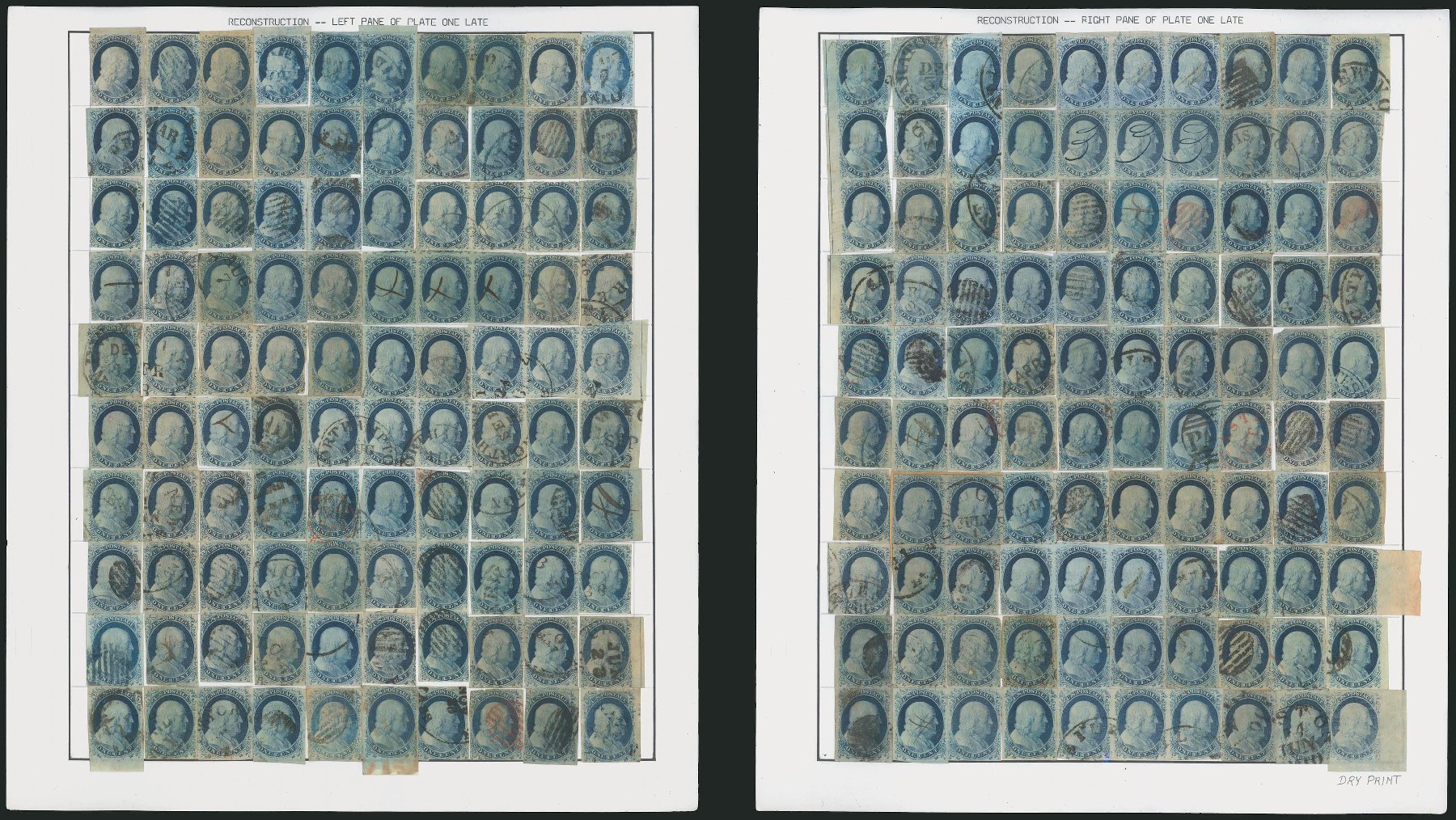 Cost of US Stamps Scott Catalogue #9 - 1852 1c Franklin. Robert Siegel Auction Galleries, Apr 2010, Sale 984, Lot 87
