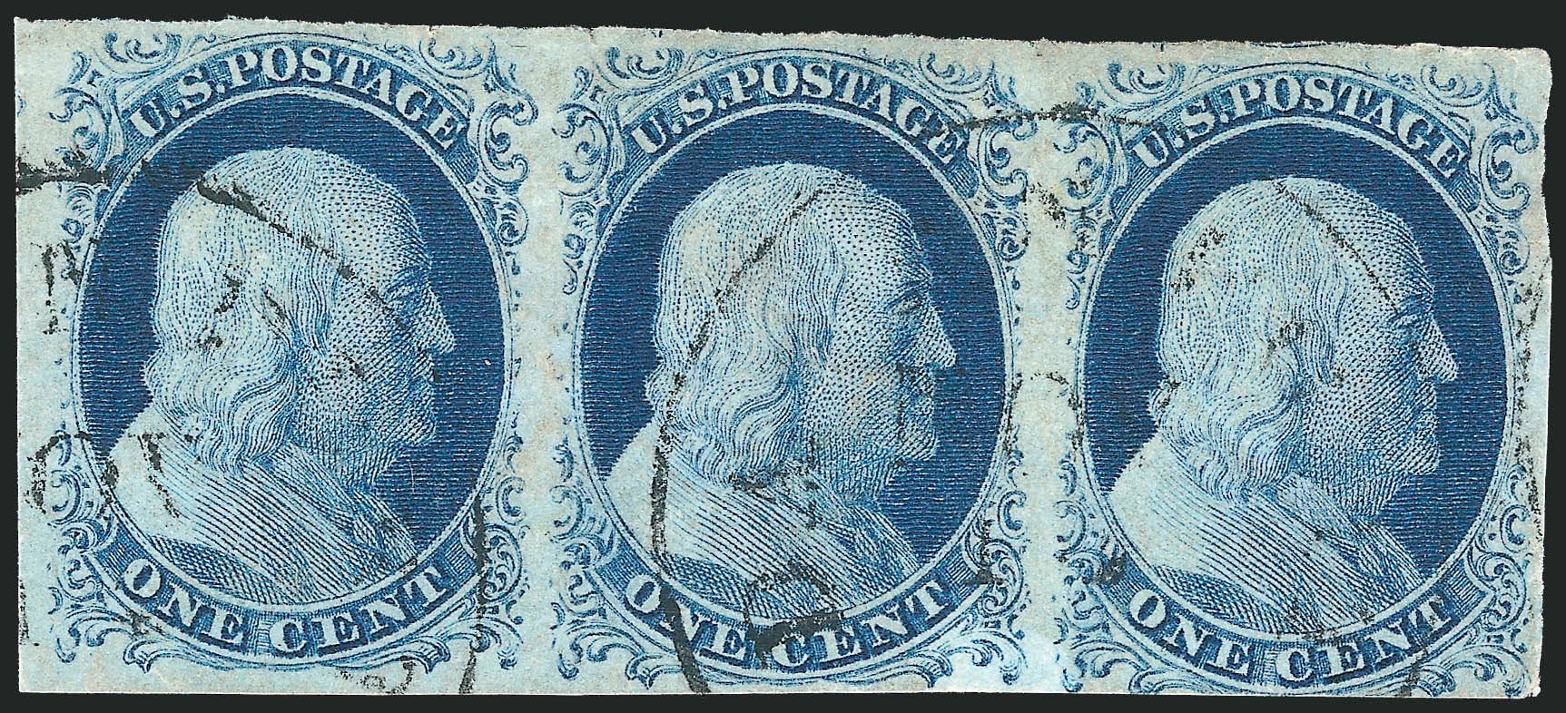 Cost of US Stamp Scott Catalogue # 9 - 1c 1852 Franklin. Robert Siegel Auction Galleries, Sep 2010, Sale 994, Lot 857
