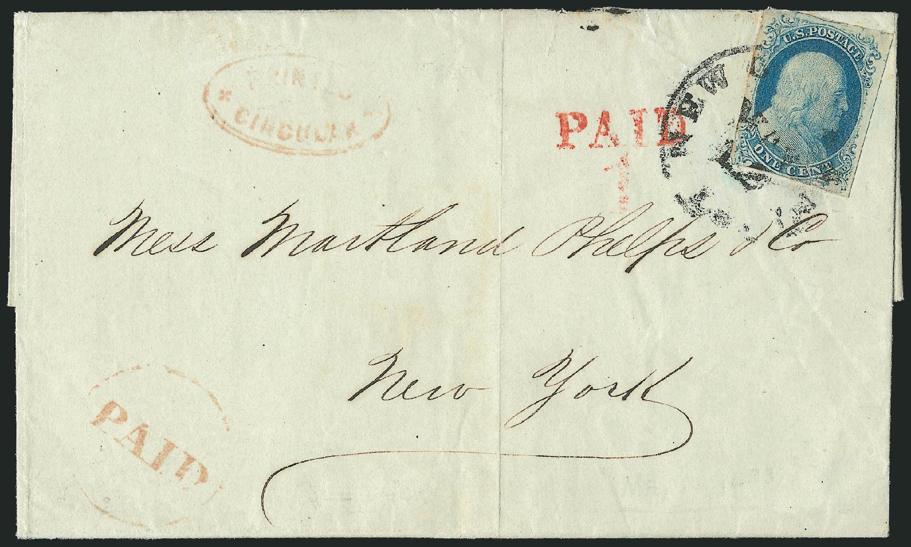 US Stamp Price Scott # 9 - 1852 1c Franklin. Robert Siegel Auction Galleries, Sep 2010, Sale 994, Lot 867
