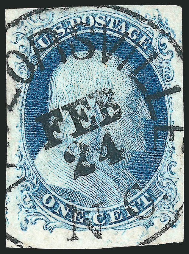 Cost of US Stamps Scott Catalog # 9 - 1852 1c Franklin. Robert Siegel Auction Galleries, Dec 2010, Sale 998, Lot 147