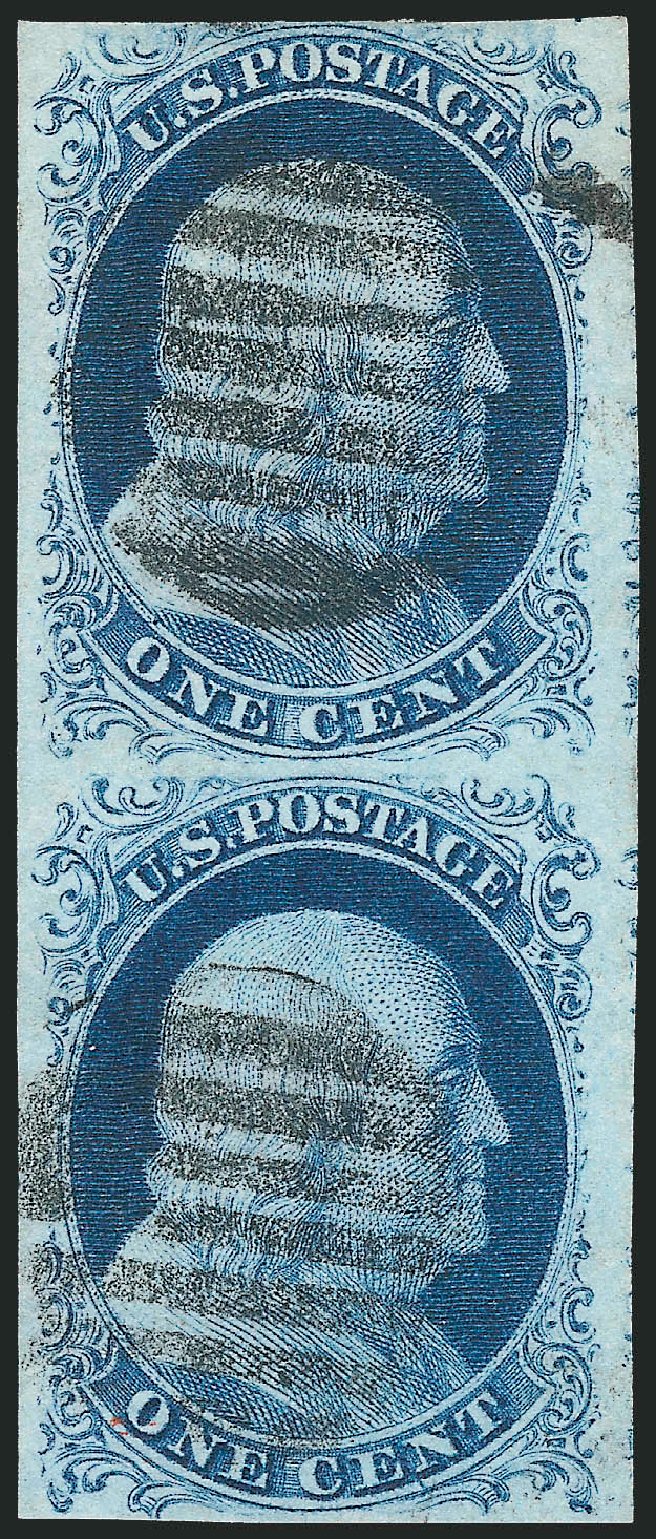 Price of US Stamp Scott Catalog 9 - 1c 1852 Franklin. Robert Siegel Auction Galleries, Dec 2010, Sale 998, Lot 217