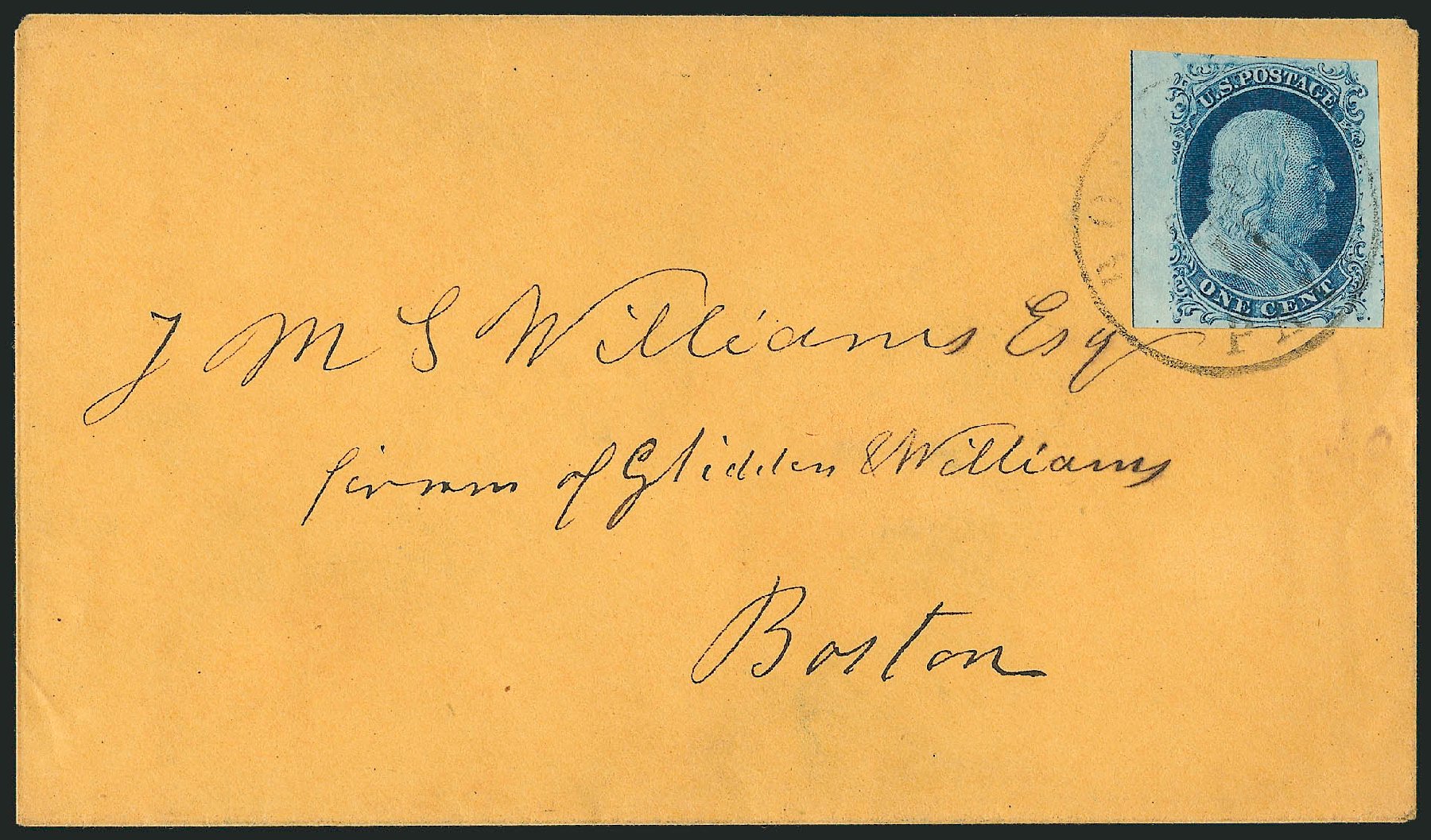 Costs of US Stamps Scott #9: 1c 1852 Franklin. Robert Siegel Auction Galleries, Dec 2010, Sale 998, Lot 97