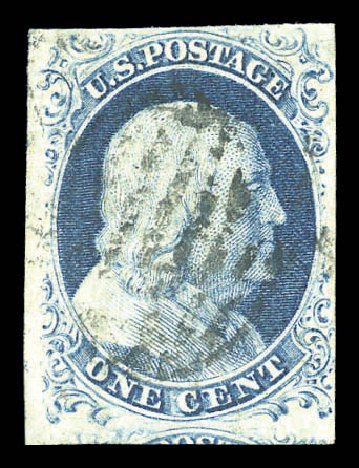 Prices of US Stamp Scott Catalog 9 - 1c 1852 Franklin. Matthew Bennett International, Sep 2010, Sale 333, Lot 3288