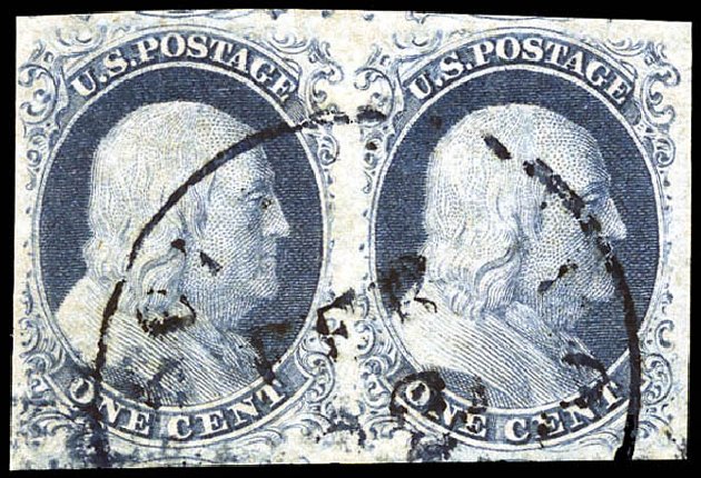Cost of US Stamp Scott Cat. #9: 1c 1852 Franklin. Matthew Bennett International, Sep 2011, Sale 338, Lot 1678