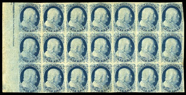 US Stamps Price Scott Catalogue #9 - 1c 1852 Franklin. Matthew Bennett International, Feb 2012, Sale 340, Lot 68