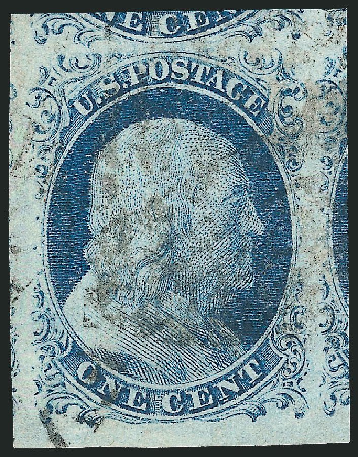 Value of US Stamps Scott 9: 1852 1c Franklin. Robert Siegel Auction Galleries, Jun 2011, Sale 1011, Lot 398
