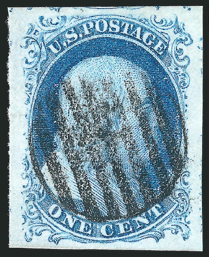 US Stamp Prices Scott Cat. # 9 - 1c 1852 Franklin. Robert Siegel Auction Galleries, Jul 2013, Sale 1050, Lot 88