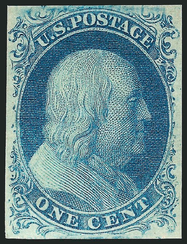 Price of US Stamps Scott Catalog #9: 1c 1852 Franklin. Robert Siegel Auction Galleries, Apr 2015, Sale 1096, Lot 18