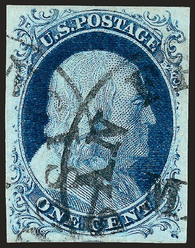 US Stamp Price Scott #9: 1c 1852 Franklin. Robert Siegel Auction Galleries, Oct 2008, Sale 963, Lot 118