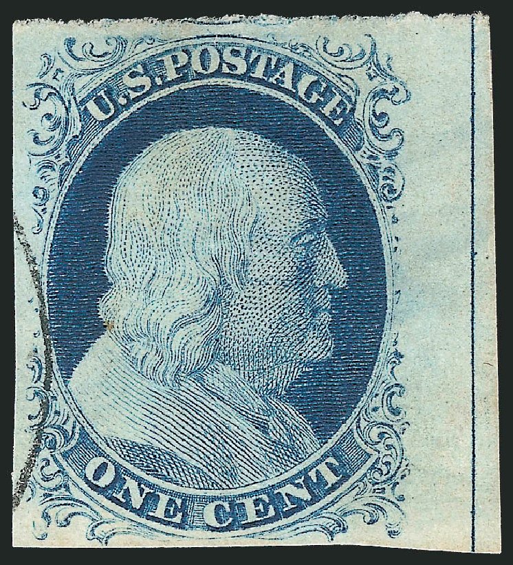 Cost of US Stamp Scott Cat. # 9 - 1852 1c Franklin. Robert Siegel Auction Galleries, Sep 2010, Sale 994, Lot 778