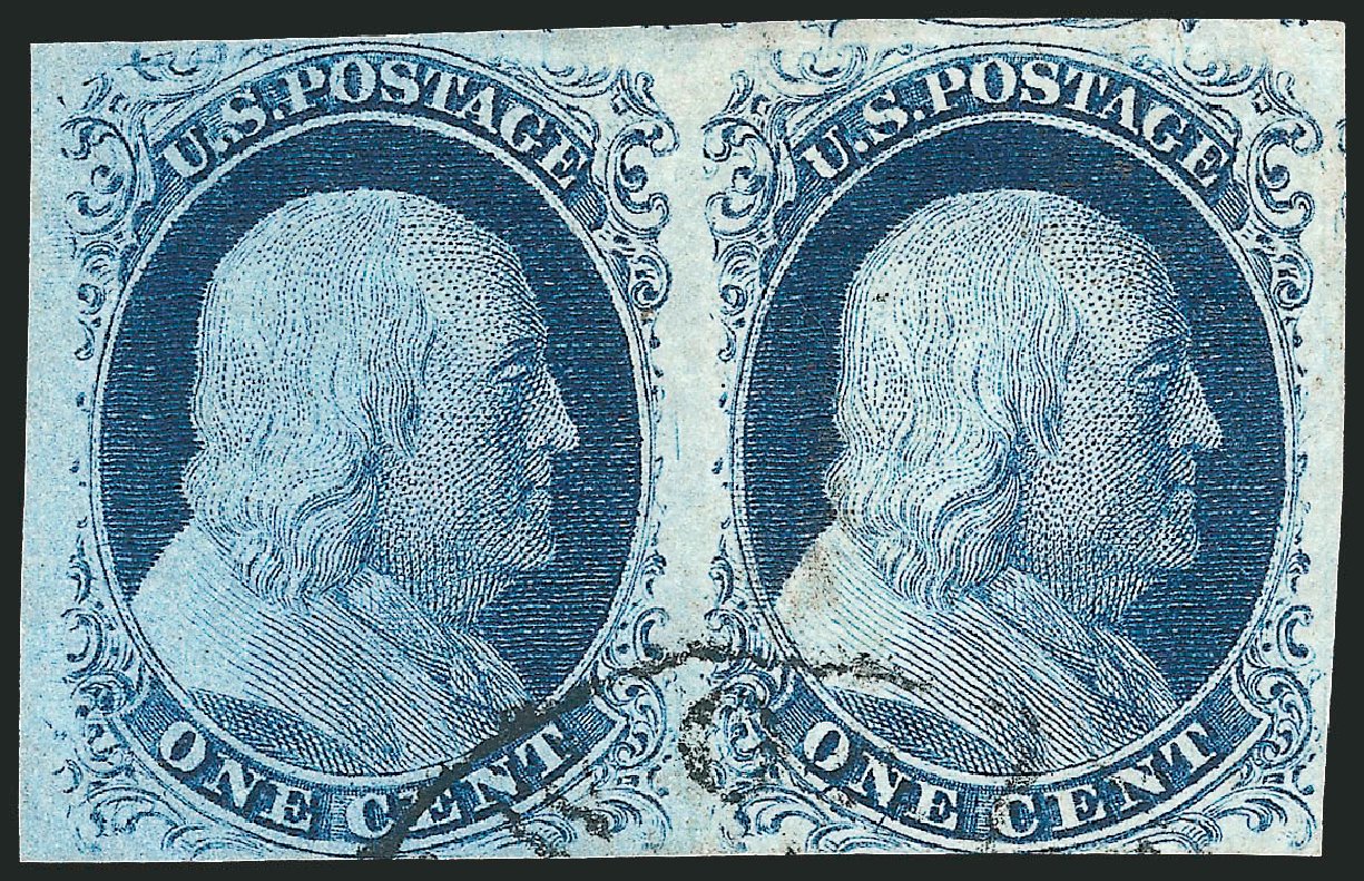 US Stamp Prices Scott Catalog #9 - 1c 1852 Franklin. Robert Siegel Auction Galleries, Sep 2010, Sale 994, Lot 798